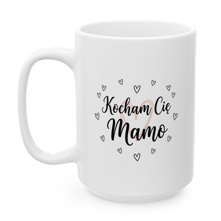 Kubek dla mamy Kocham Cię Mamo serca | Prezent na Dzień Matki