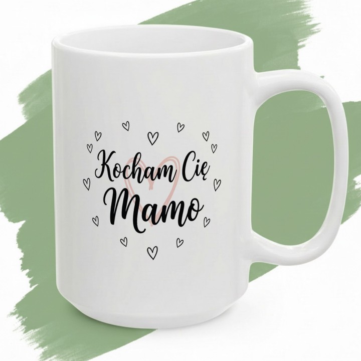 Kubek dla mamy Kocham Cię Mamo serca | Prezent na Dzień Matki