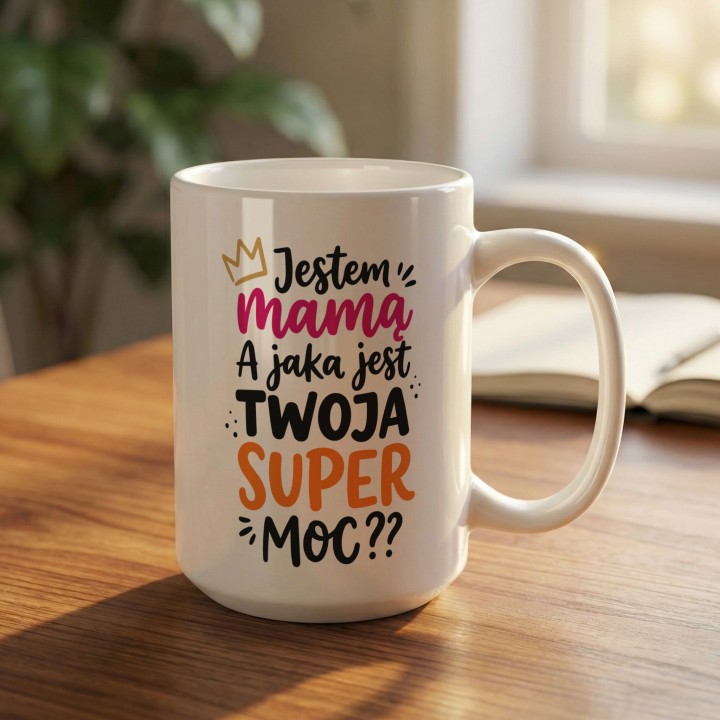 Kubek dla Mamy – Jestem Mamą, a Jaka jest Twoja Super Moc?