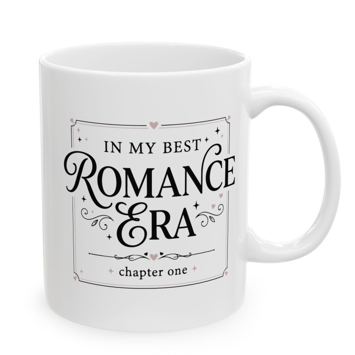 Kubek z nadrukiem In My Best Romance Era - Prezent dla fanki romansów