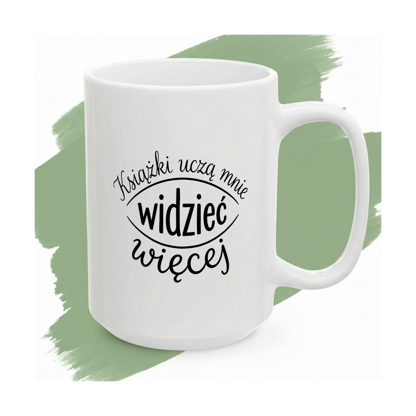 Kubek ceramiczny Książki uczą mnie widzieć więcej