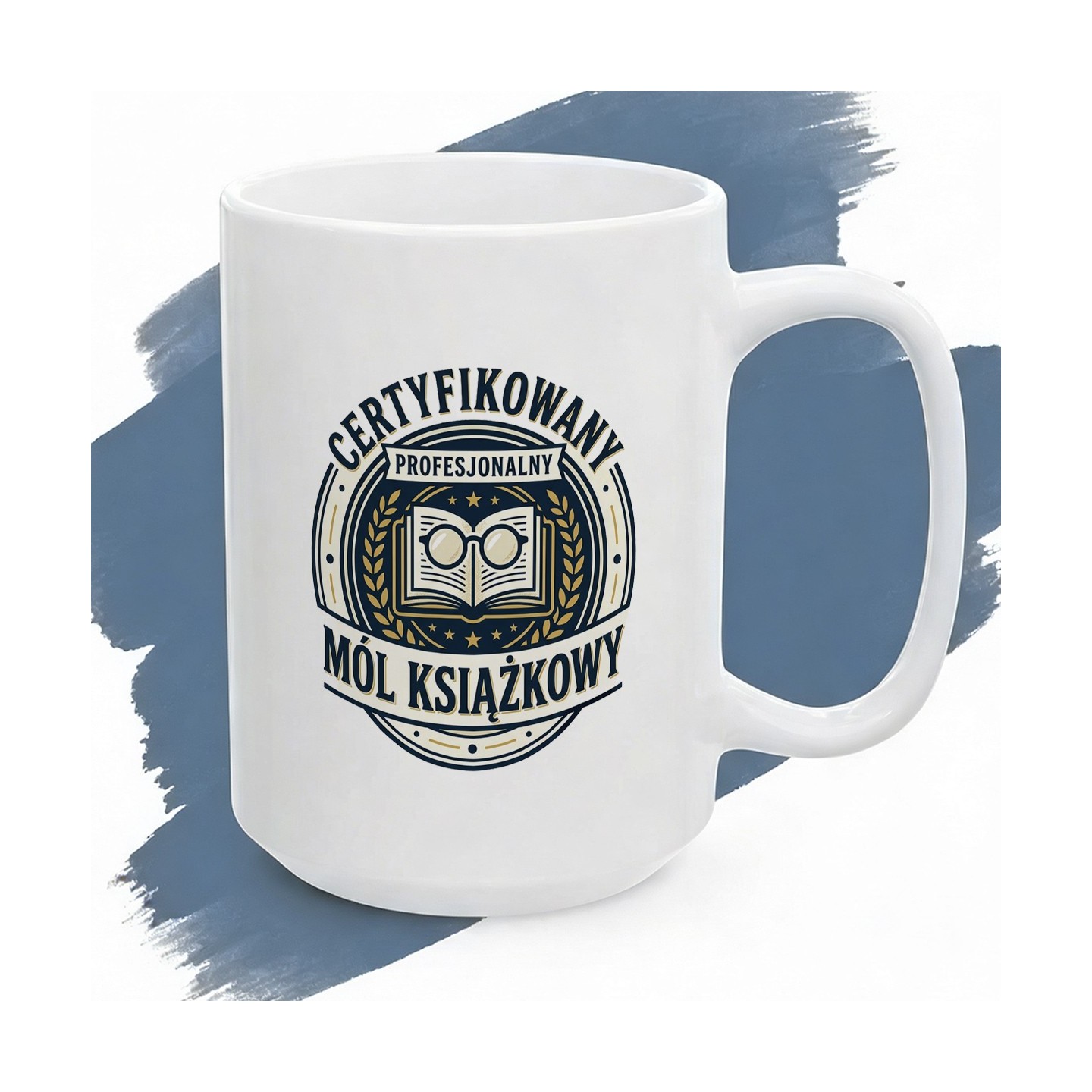 Kubek ceramiczny Certyfikowany Profesjonalny Mól Książkowy