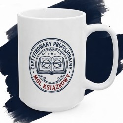 Kubek ceramiczny Certyfikowany Profesjonalny Mól Książkowy – Pieczęć