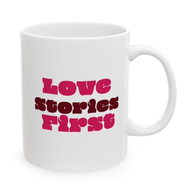 Kubek dla czytelniczki Love Stories First prezent mól książkowy