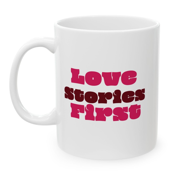 Kubek dla czytelniczki Love Stories First prezent mól książkowy