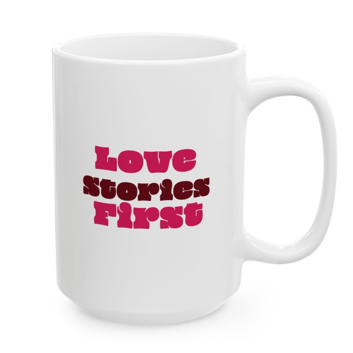 Kubek dla czytelniczki Love Stories First prezent mól książkowy