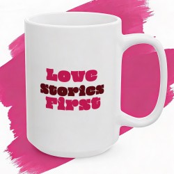 Kubek ceramiczny Love Stories First dla fanki romansów