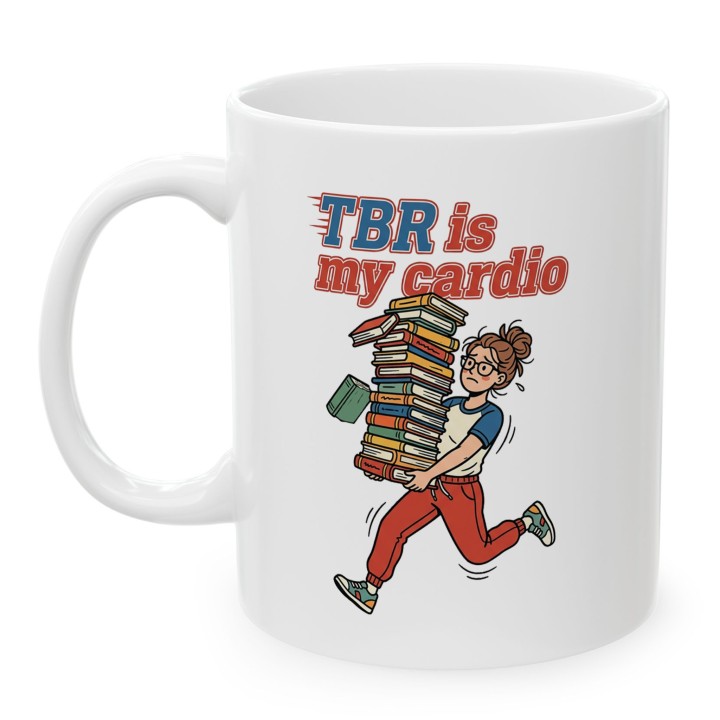 Kubek z nadrukiem dla miłośniczki czytania i długiej listy książek TBR