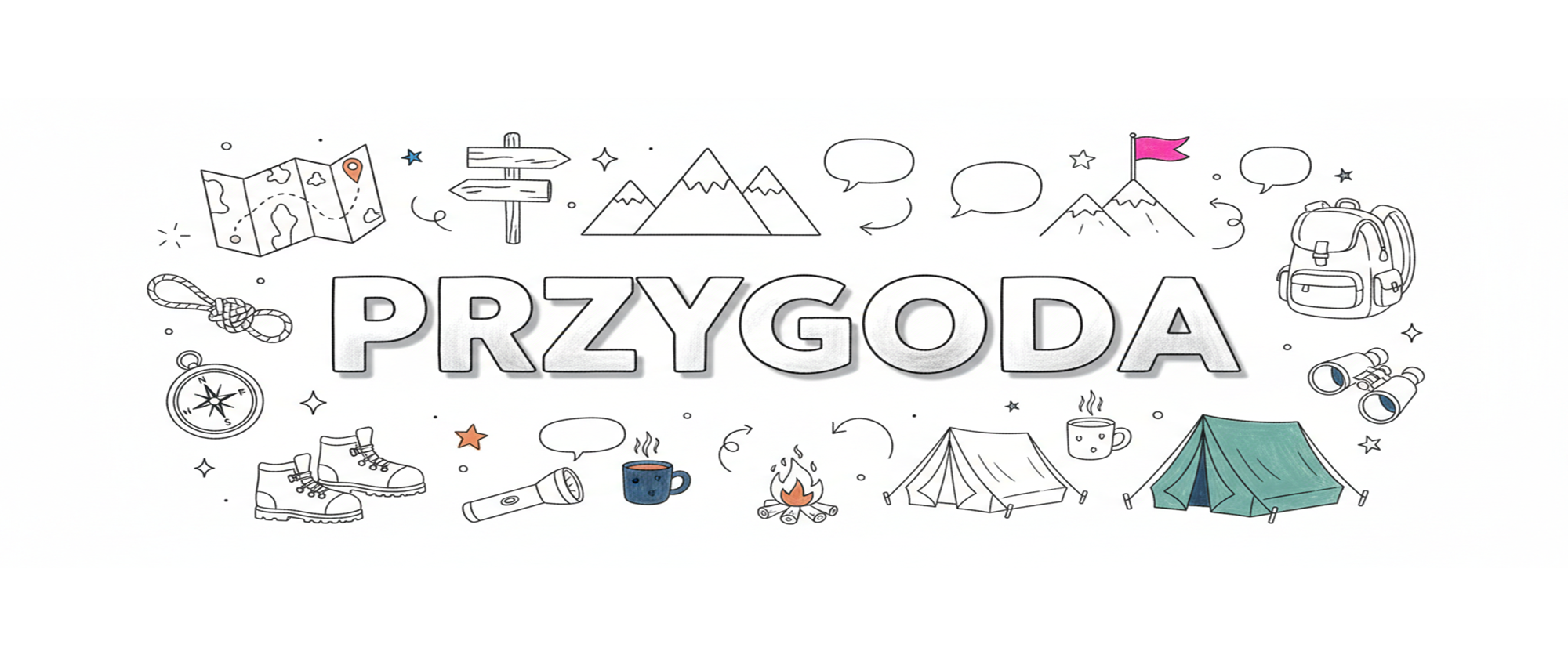 Przygoda – motywy gór, lasu i podróży na kubkach i odzieży