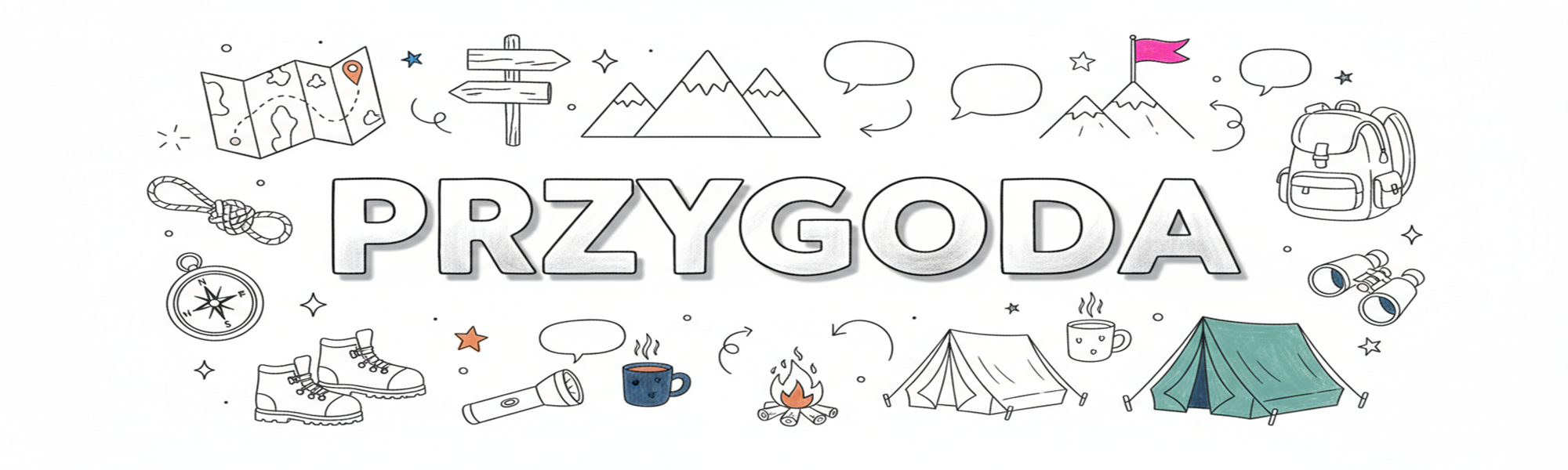 Przygoda – motywy gór, lasu i podróży na kubkach i odzieży