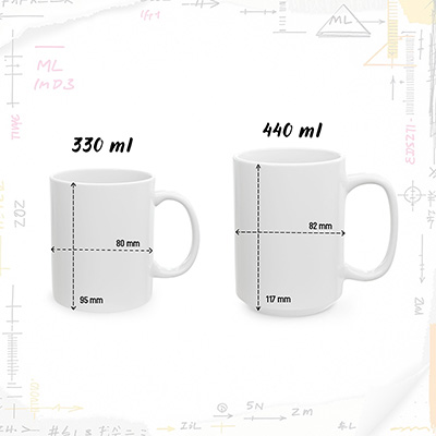 Tabela rozmiarów kubków 330 ml i 440 ml